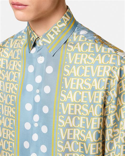 versace gardient star shirt|Versace bloomingdale's.